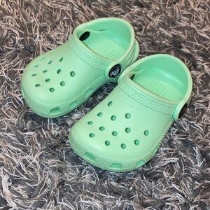 Toddler Mint Green Crocs